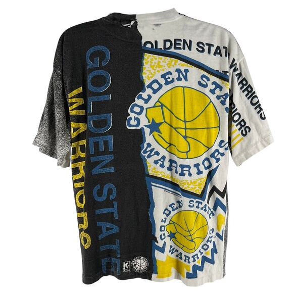 90s Golden State Warriors Magic Johnson T’s AOP T shirt 1990s vintage - Picture 2 of 9